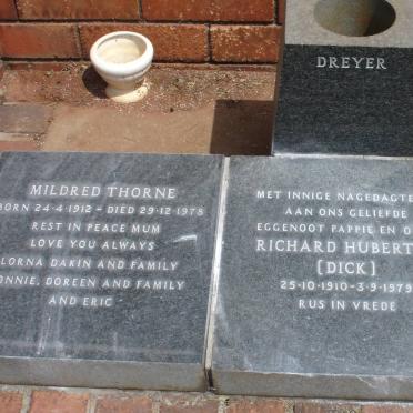 THORNE Mildred 1912-1978 :: DREYER Richard Hubertus  1910-1979