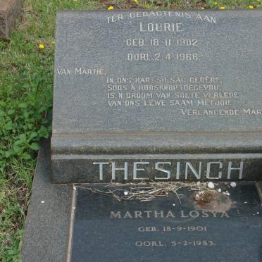 THESINGH Lourie 1902-1966 &amp; Martha Losya 1901-1983