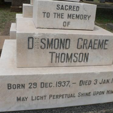 THOMSON Desmond Graeme 1937-1957