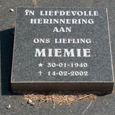 THEUNISSEN Carl H. 1906-1992 &amp; Hester M. HOFFMAN 1914-2006 :: THEUNISSEN Miemie 1940-2002 