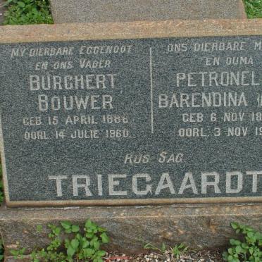 TRIEGAARDT Burchert Bouwer 1886-1960 &amp; Petronella Barendina 1886-1971
