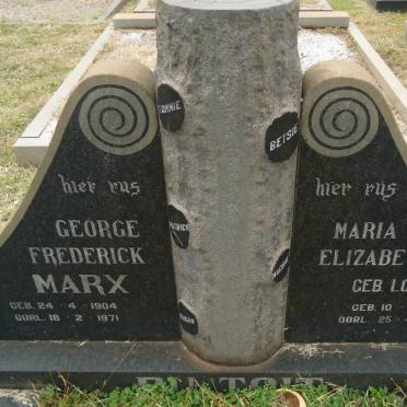 TOIT George Frederick Marx, du 1904-1971 &amp; Maria Elizabeth LOOTS 1906-1982