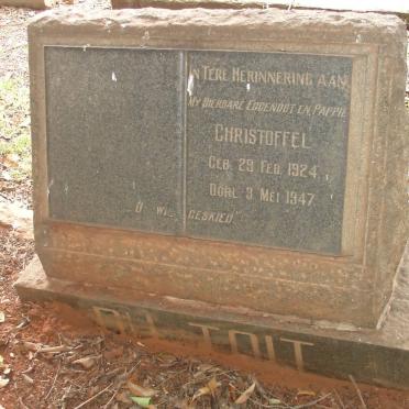 TOIT Christoffel, du 1924-1947