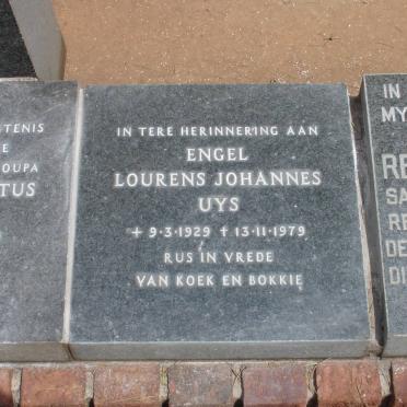 UYS Engel Lourens Johannes 1929-1979