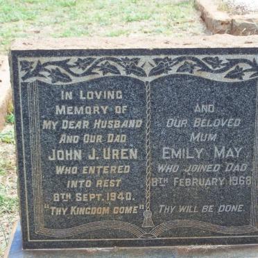 UREN John J. -1940 &amp; Emily May -1968