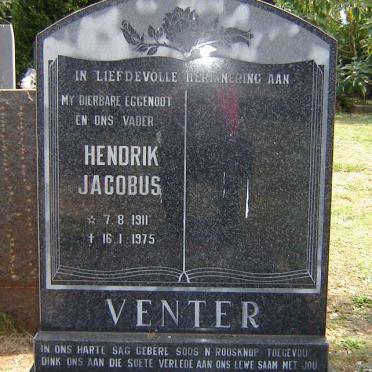 VENTER Hendrik Jacobus 1911-1975 