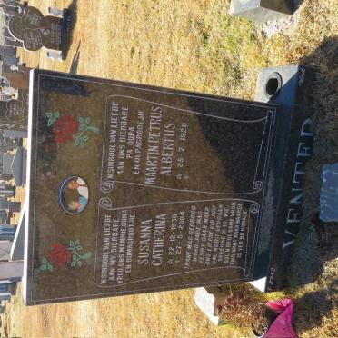 VENTER Maartin Petrus Albertus 1928- &amp; Susanna Catherina 1930-2004