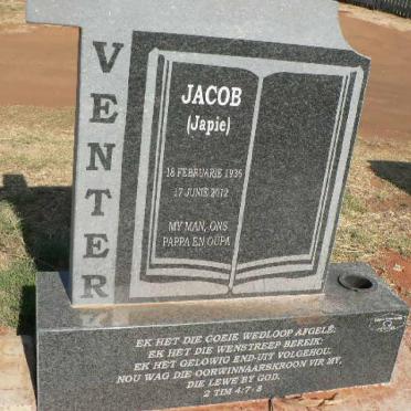VENTER Jacob 1936-2012