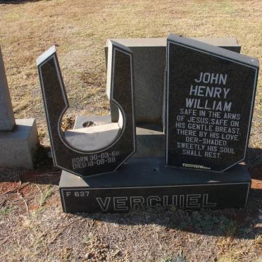 VERCUIEL John Henry William 1968-1998