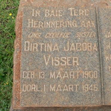 VISSER Dirtina Jacoba 1900-1946
