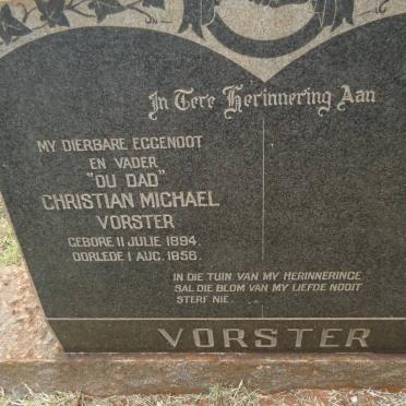 VORSTER Christian Michael 1894-1956