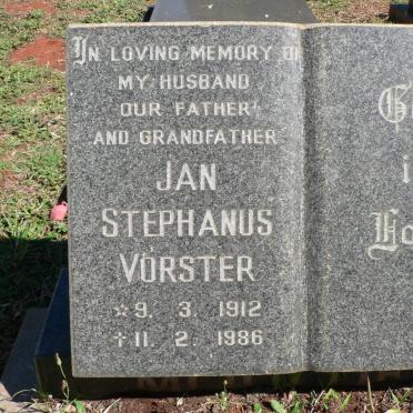 VORSTER Jan Stephanus 1912-1986