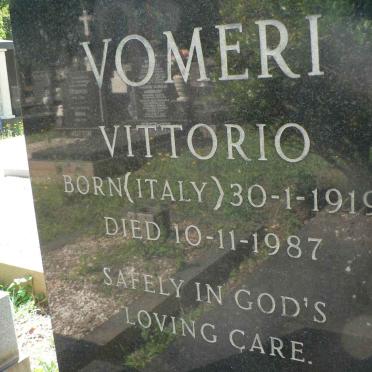 VOMERI Vittorio 1919-1987 &amp; Maud LABUSCHAGNE 1915-1997