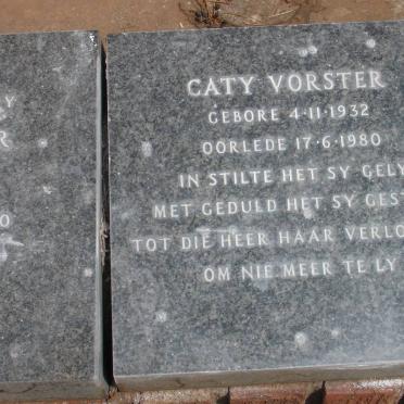 VORSTER Caty 1932-1980