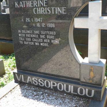 VLASSOPOULOU Katherine Christine 1947-1986
