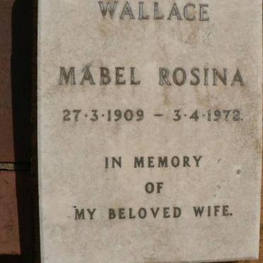 WALLACE Mabel Rosina 1909-1972