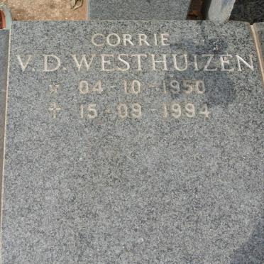 WESTHUIZEN Corrie, v.d. 1950-1994