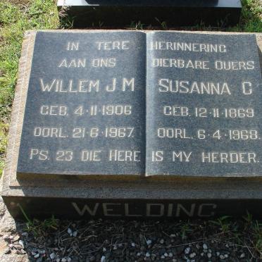WELDING Willem J.M. 1906-1967 &amp; Susanna C. 1909-1968