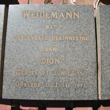 WEIDEMANN Dion 1951-1971
