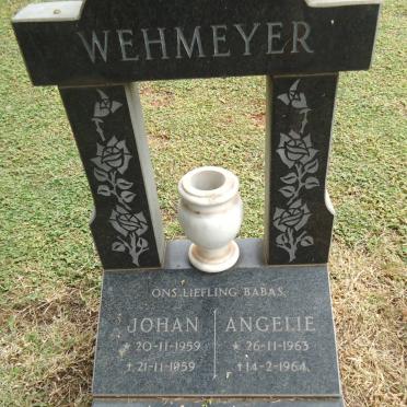 WEHMEYER Johan 1959-1959 :: WEHMEYER Angelie 1963-1964