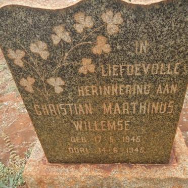 WILLEMSE Christian Marthinus 1945-1945