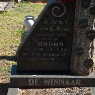 WINNAAR Benjamin, de 1961-1983
