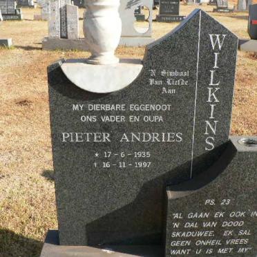 WILKINS Pieter Andries 1935-1997