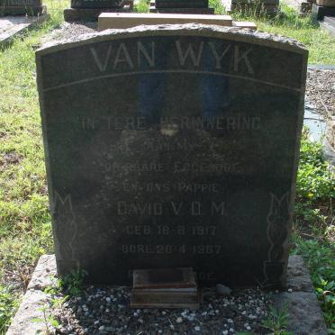 WYK David V.D.M., van 1917-1967