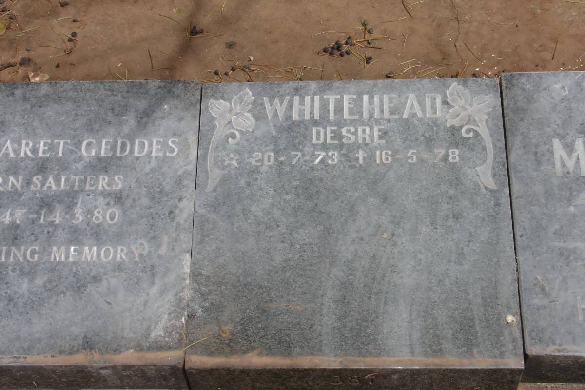 WHITEHEAD Desre 1973-1978