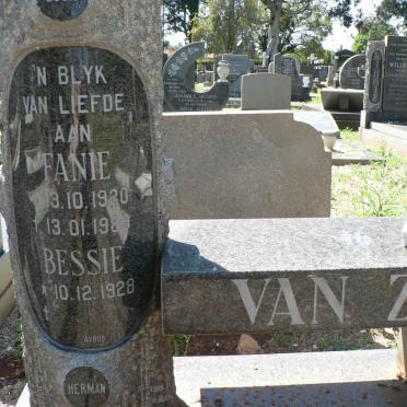 ZYL Fanie, van 1920-1989 &amp; Bessie 1928-