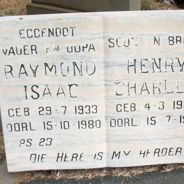 ? Raymond Isaac 1933-1980 :: Henry Charles 1958-1979
