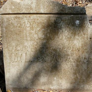 GOOSEN J. Hodorus Phillip 1920-1923