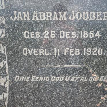 JOUBERT Jan Abram 1854-1920