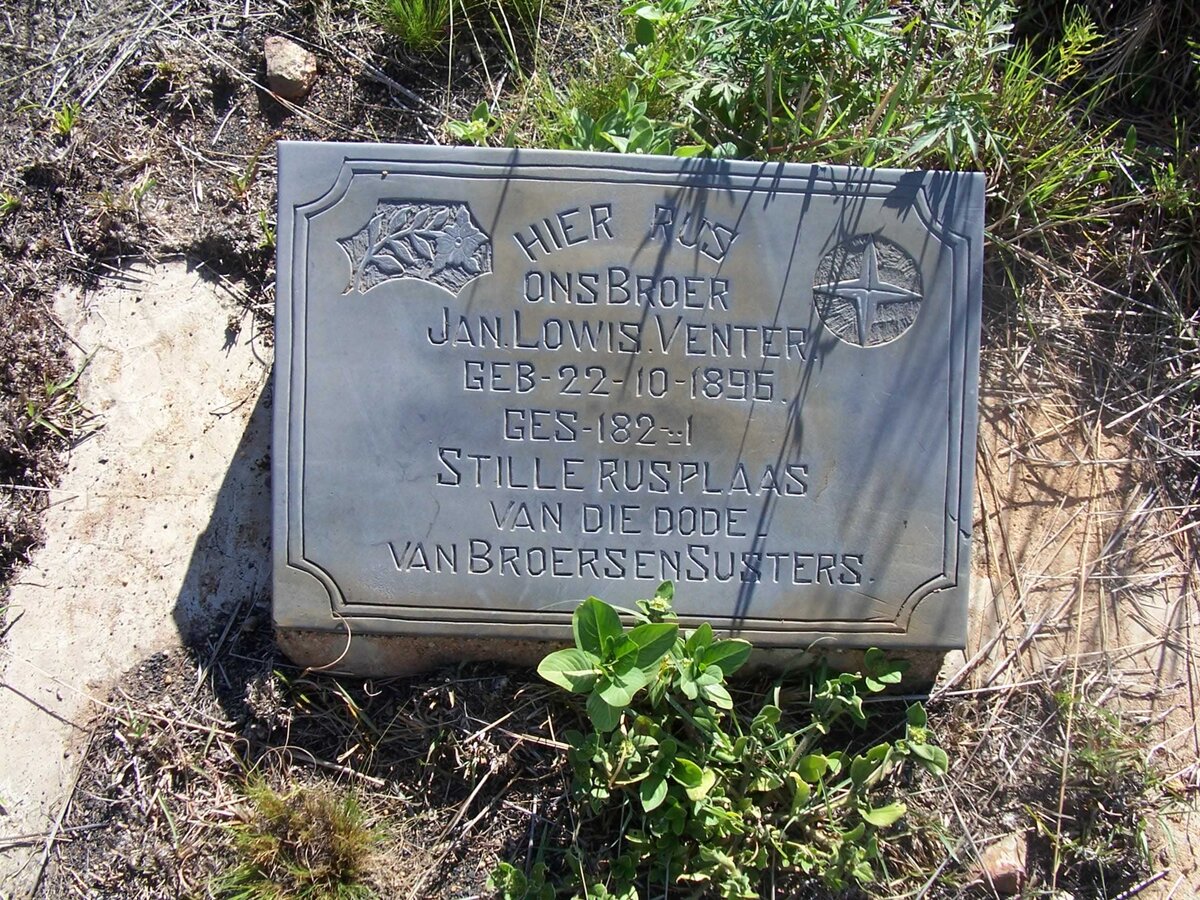 VENTER Jan Lowis 1896-