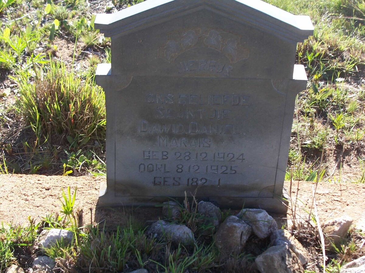 MARAIS Dawid Daniel 1924-1925