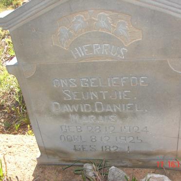 MARAIS Dawid Daniel 1924-1925
