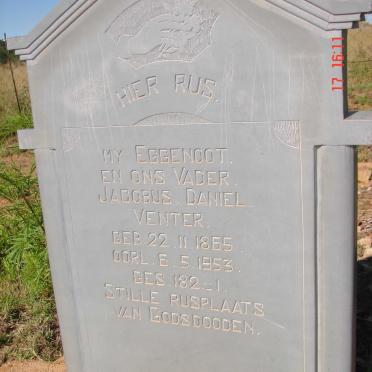 VENTER Jacobus Daniel 1865-1953