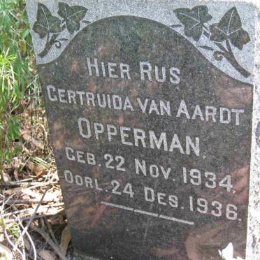 OPPERMAN Gertruida van Aardt 1934-1936
