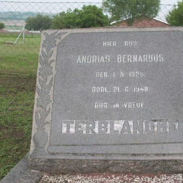 TERBLANCHE Andreas Bernardus 1928-1948