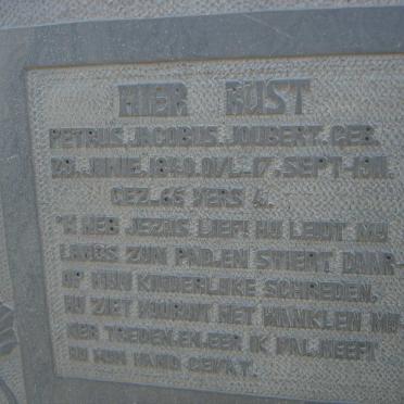 JOUBERT Petrus Jacobus 1840-1911