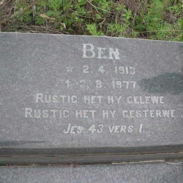 LIEBENBERG Ben 1913-1977 