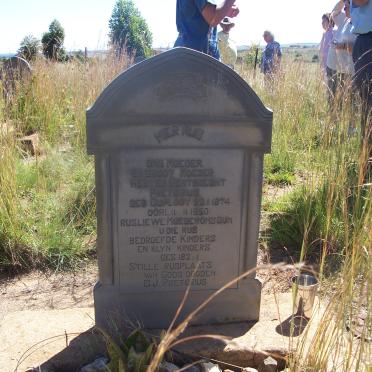 PRETORIUS Hester Gertbrecht nee DU PLOOY 1874-1950