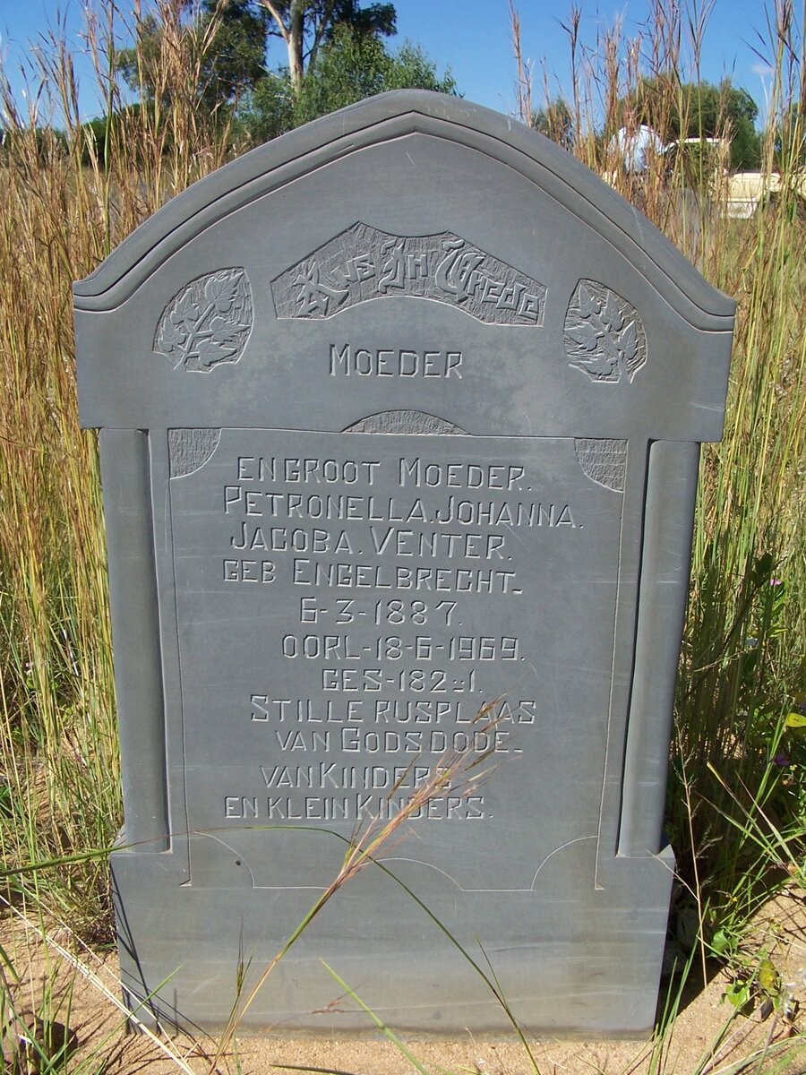 VENTER Petronella Johanna Jacoba nee ENGELBRECHT 1887-1969