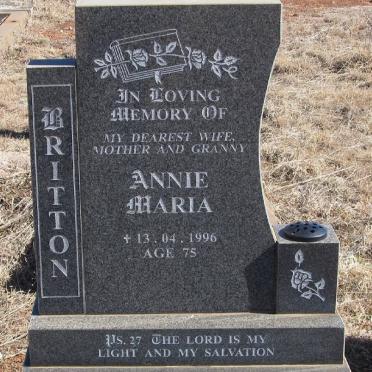 BRITTON Annie Maria -1996