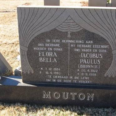 MOUTON Jacobus Paulus 1922-1988 &amp; Flora Bella 1924-1993