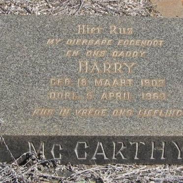 McCARTHY Harry 1903-1963