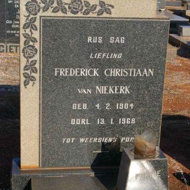 NIEKERK Frederick Christiaan, van 1904-1968