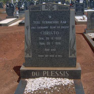 PLESSIS Christo, du 1956-1976