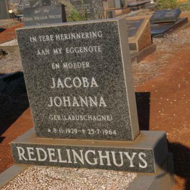 REDELINGHUYS Jacoba Johanna nee LABUSCHAGNE 1929-1964