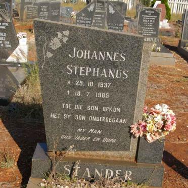 STANDER Johannes Stephanus 1937-1985